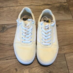 Light yellow vans size 9 shoe